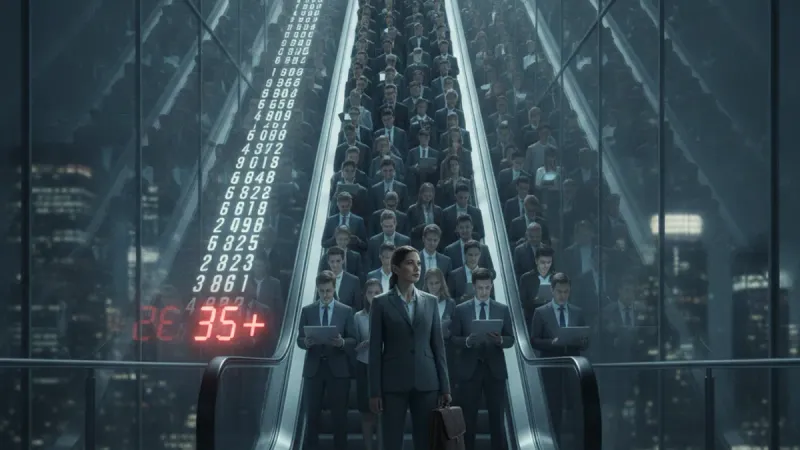 AI Generated Cover for: The 35-Year-Old Death Sentence: Why China's Job Market Eats Its Own