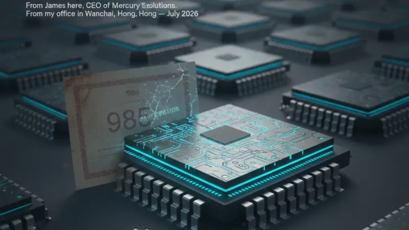 AI Generated Cover for: The Chip Design Lottery: Why Your 985 Degree Is Now a Participation Trophy