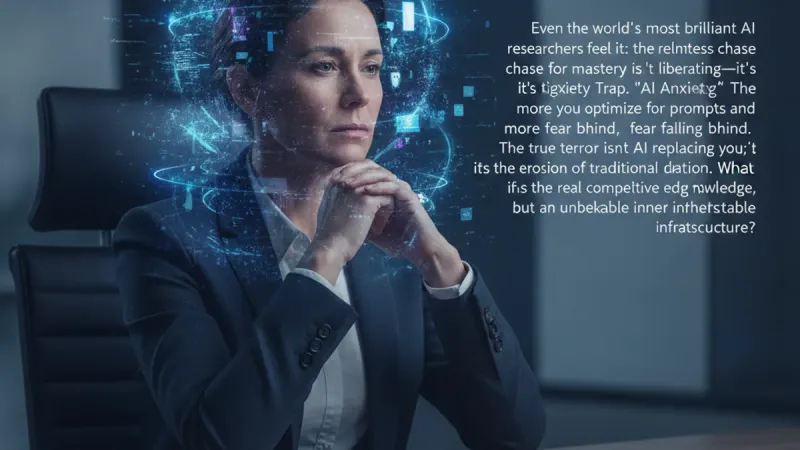 AI Generated Cover for: The AI Anxiety Trap: Why the Best AI Researchers Are Terrified—And What They're Doing About It