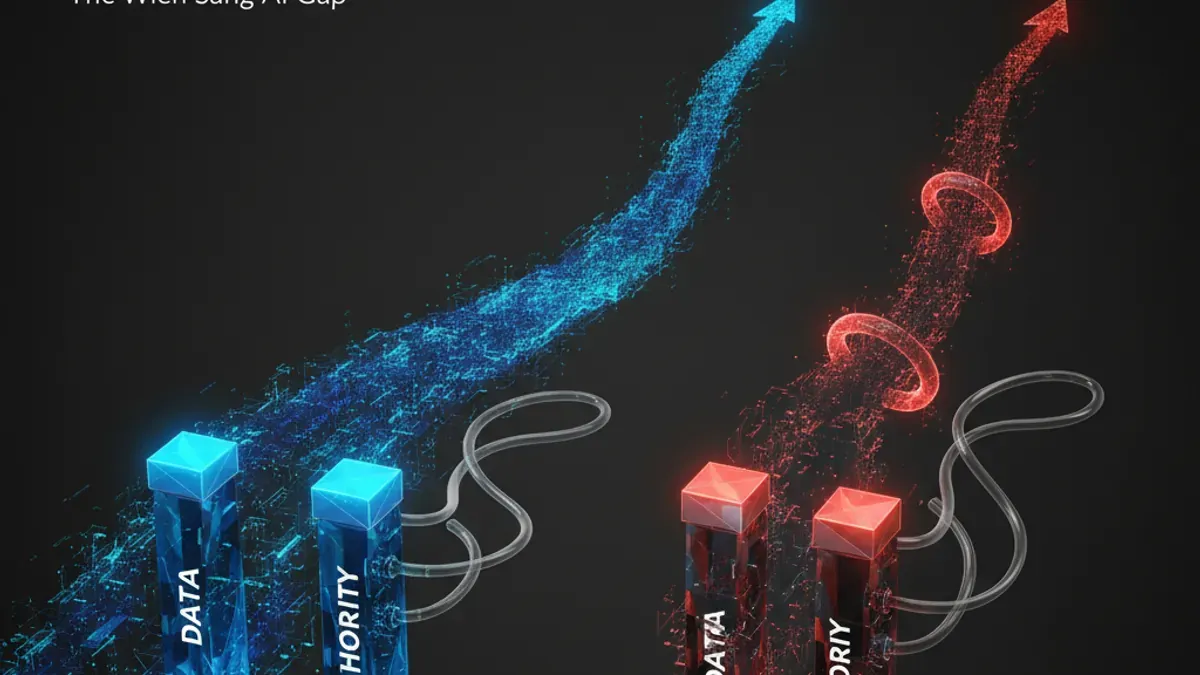 AI Generated Cover for: AI gap widening benchmaxxing. Brand must be build and not hack.