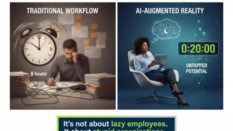 AI Generated Cover for: The AI Slacking Problem: Why Your Team Is Faster and Your Company Isn't