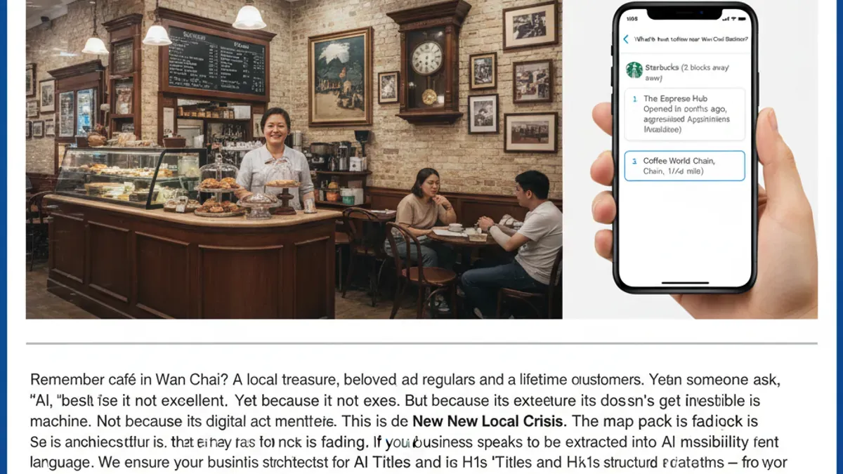 AI Generated Cover for: The Coffee Shop That AI Forgot