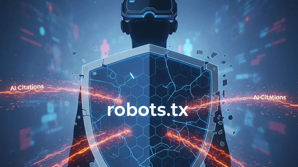 AI Generated Cover for: The Robots.txt Illusion: Why Blocking AI Crawlers is Sabotaging Your Brand Visibility
