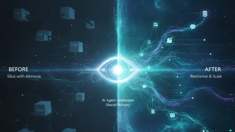 AI Generated Cover for: The Agent Gatekeeper: Why Your AI's Memory Is Now Your Company's Nervous System