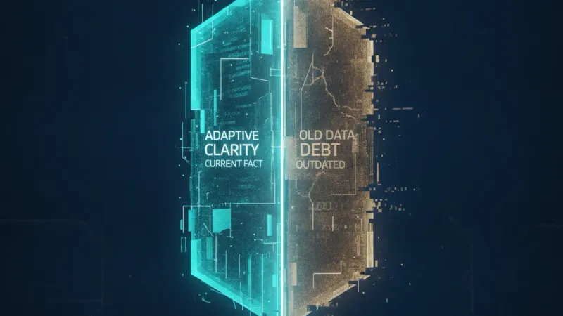 AI Generated Cover for: The Fact Half-Life: Why AI's Real GEO Threat Is the Old You