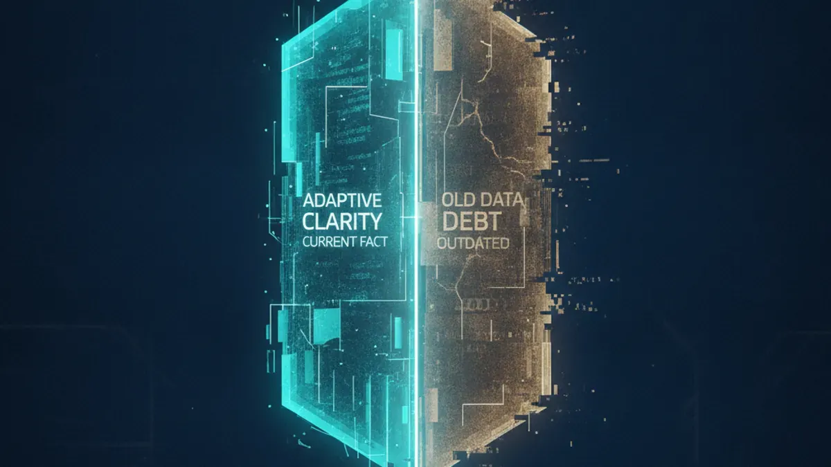 AI Generated Cover for: The Fact Half-Life: Why AI's Real GEO Threat Is the Old You