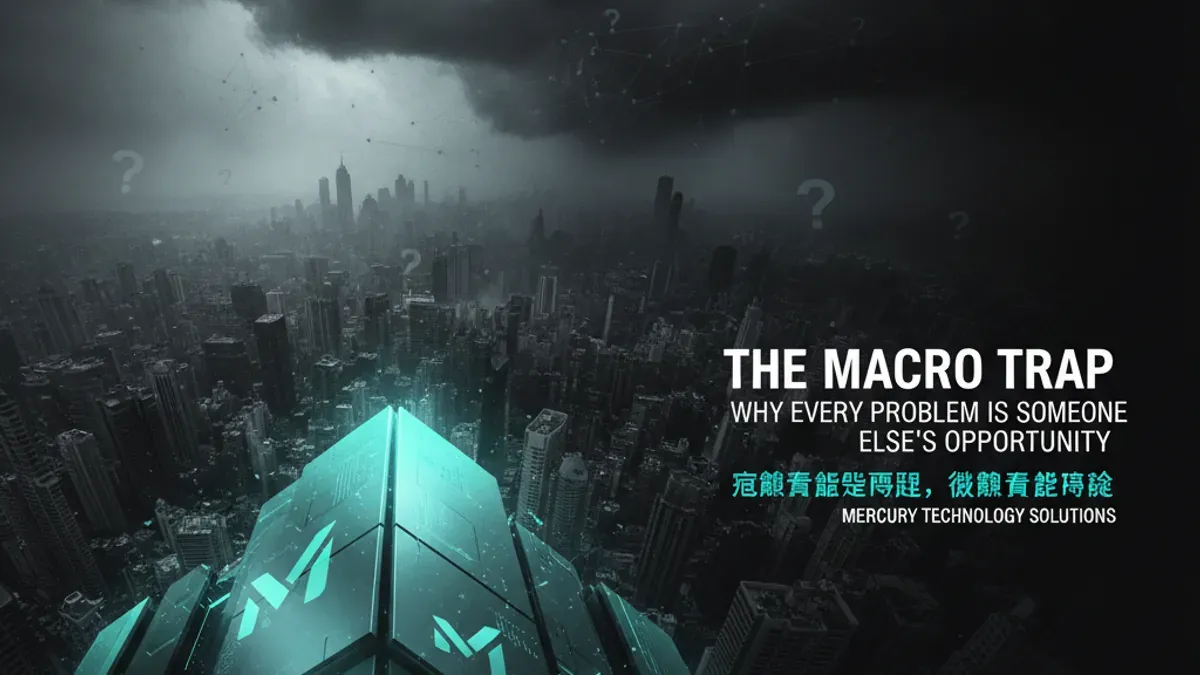 AI Generated Cover for: The Macro Trap: Why Every Problem Is Someone Else's Opportunity