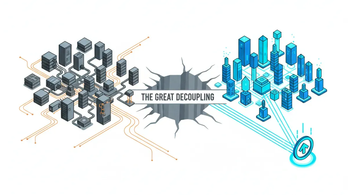 AI Generated Cover for: The Great Decoupling: Why Winning Google SEO Means Losing AI Search